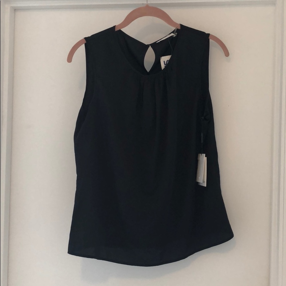 Calvin Klein Shell Tank in Navy